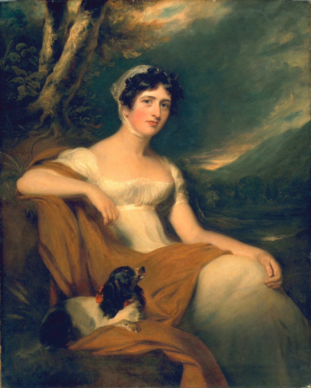 提问。 Emma Cunliffe，后来Emma Cunliffe-Offley，c.1809-30 作者 托马斯·劳伦斯