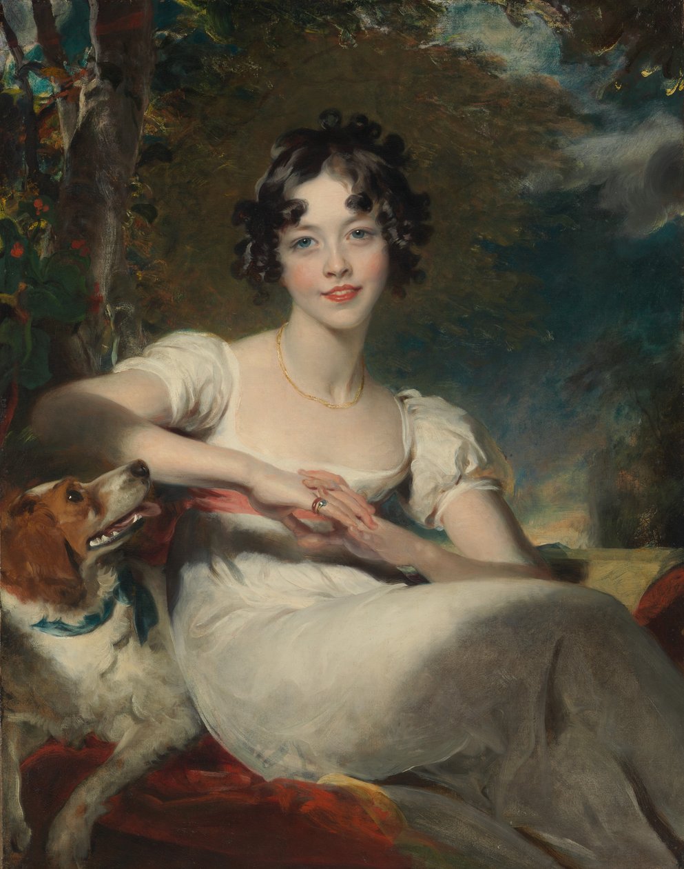 玛丽亚·康宁汉夫人（Maria Conyngham）死于1843年， 1824-25。 作者 托马斯·劳伦斯