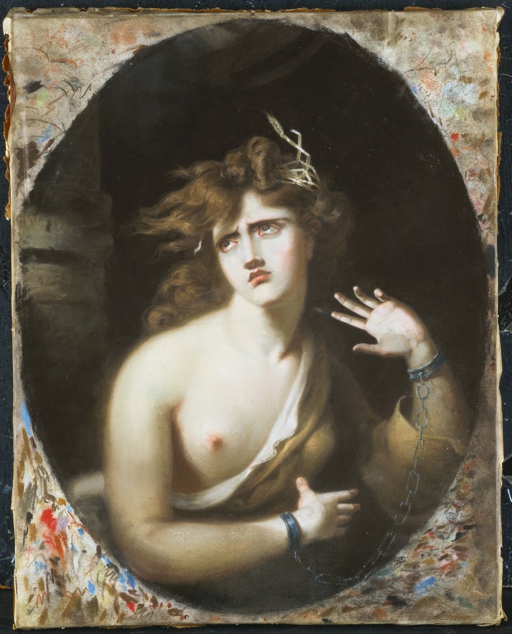 疯狂的女孩，1786年 作者 托马斯·劳伦斯