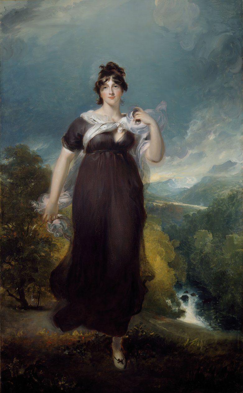 伊丽莎白-康宁格姆侯爵夫人的肖像，1801-02年。 作者 托马斯·劳伦斯