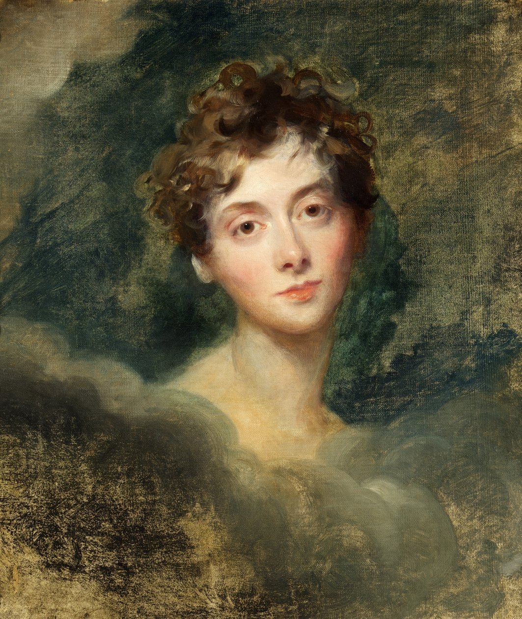 卡罗琳·兰姆夫人肖像（1785-1828）c.1827（布面油画） 作者 托马斯·劳伦斯