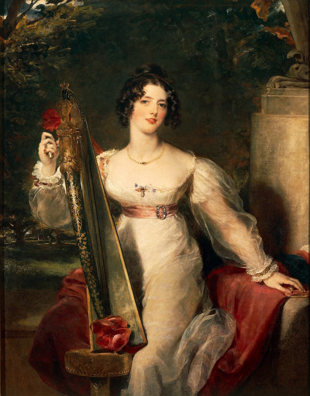 伊丽莎白-康宁格姆女士的肖像，托马斯-劳伦斯爵士（1769-1830）。 作者 托马斯·劳伦斯