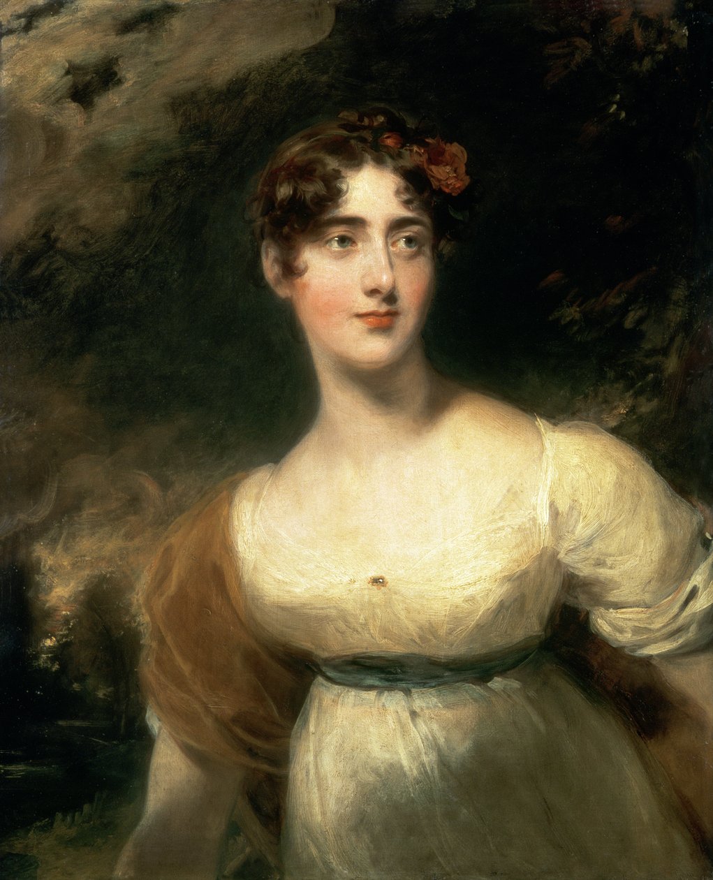 Emily Harriet Wellesley-Pole女士的肖像，后来的Raglan女士 作者 托马斯·劳伦斯