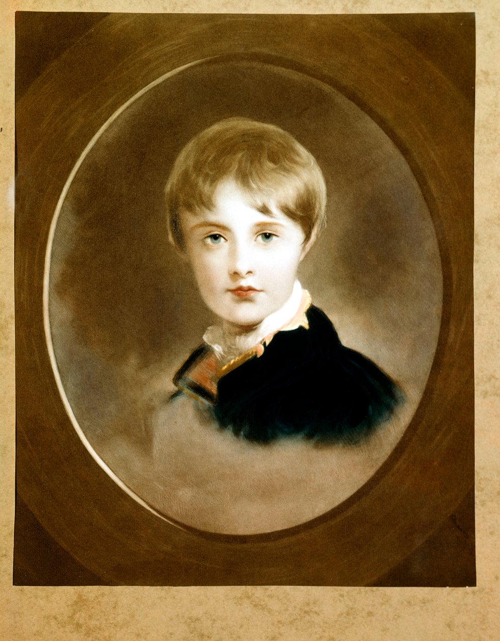 罗马国王（拿破仑二世）（1811-1832）小男孩，拿破仑一世的儿子（布面油画）。 作者 托马斯·劳伦斯