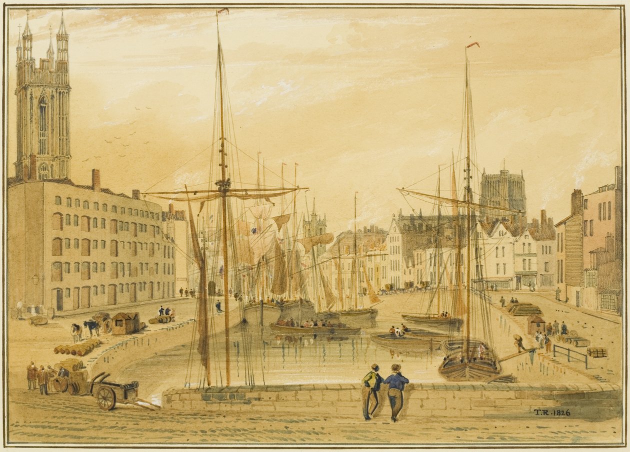 从石桥看，码头（St Giles