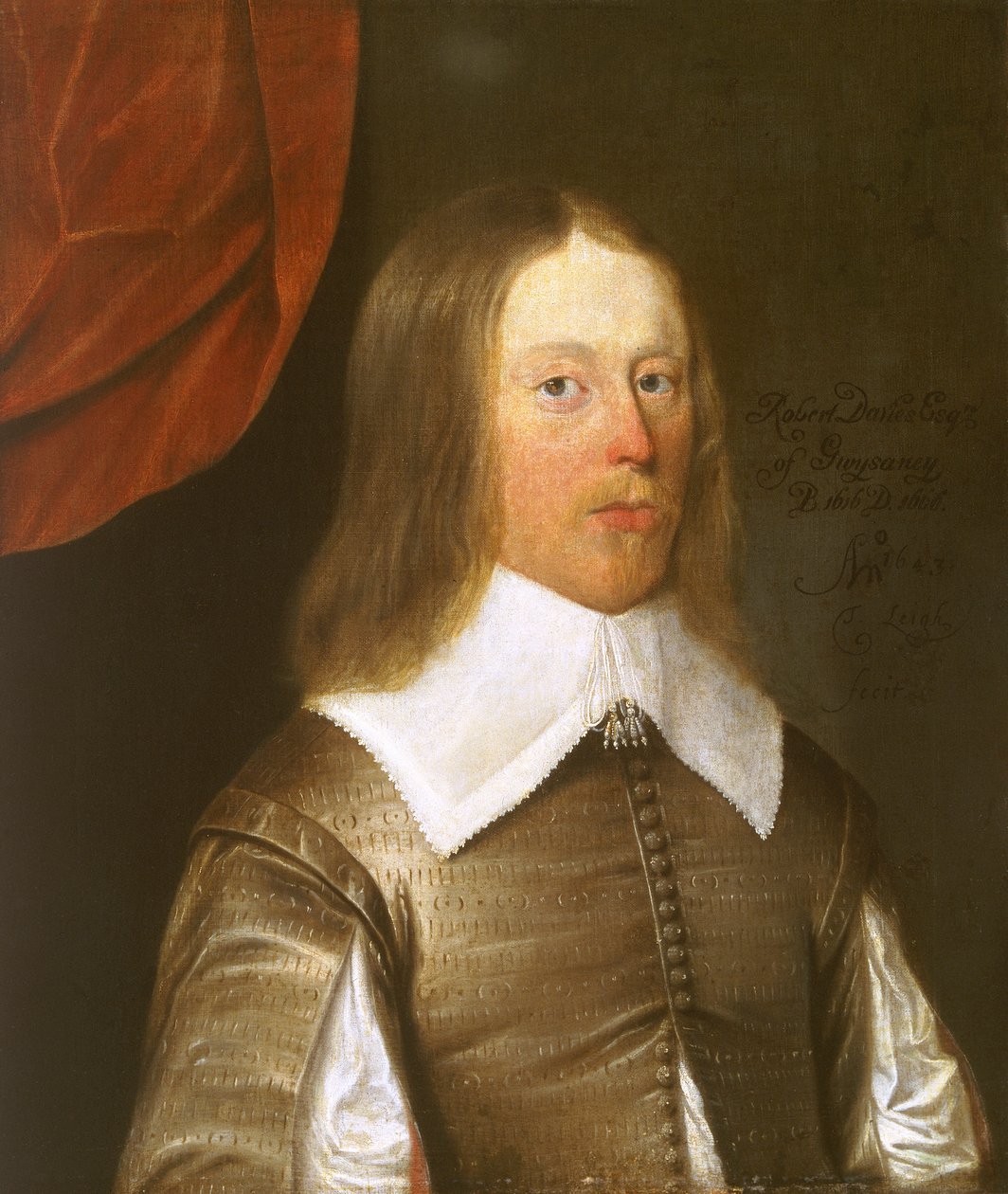 Gwysaney的罗伯特-戴维斯1616-1666年，1643年。 作者 托马斯·利
