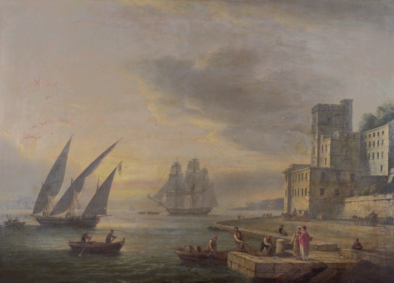 Posillipo的那不勒斯湾，c.1829 作者 托马斯·鲁尼