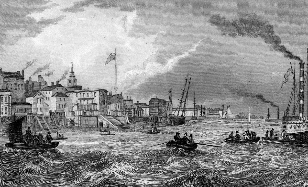 肯特Gravesend，1831年出版（雕刻） 作者 托马斯·曼·拜恩斯