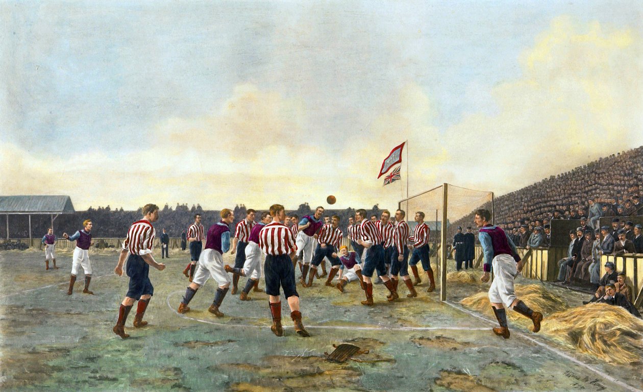 阿斯顿维拉诉桑德兰，1893年 作者 托马斯·玛丽·马达瓦斯卡·海米