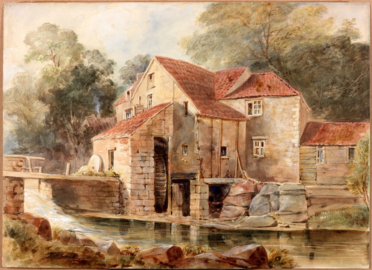 磨坊，Jesmond Dene（身体颜色） 作者 托马斯·迈尔斯·理查森