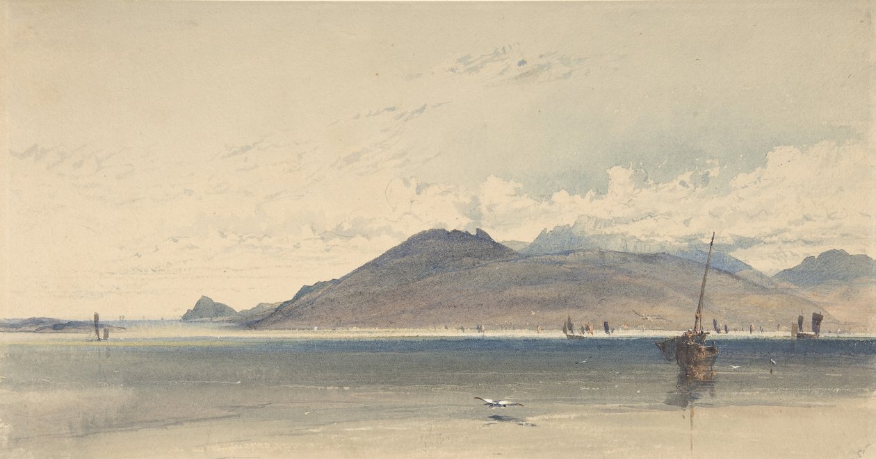 阿兰岛，清晨，1830-39。 作者 托马斯·迈尔斯·理查森一世