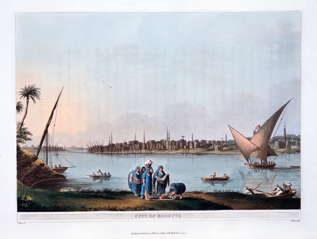 罗塞塔市，1801年 作者 托马斯·米尔顿