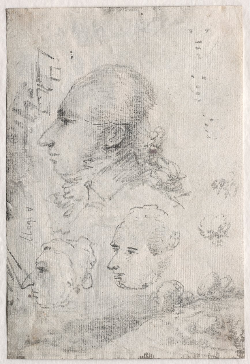 元首研究，c。 1820年代。 作者 托马斯·蒙罗