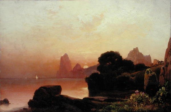 夏日清晨的海岸（油画） 作者 托马斯·莫兰