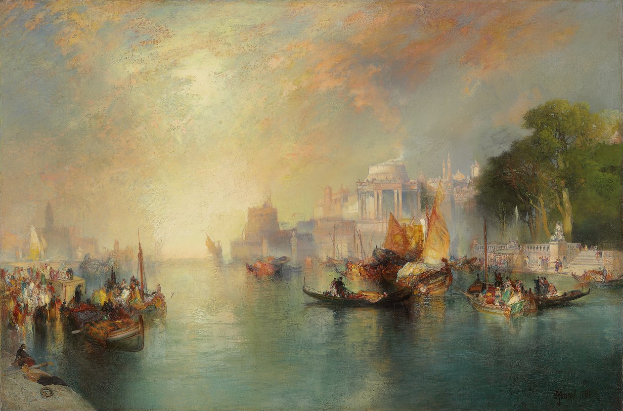 《阿拉伯之夜幻想》，1886年 作者 托马斯·莫兰