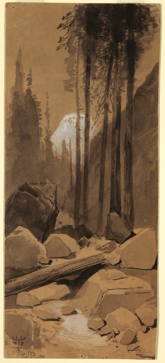 绘画，《优胜美地山谷》，1872 年 作者 托马斯·莫兰