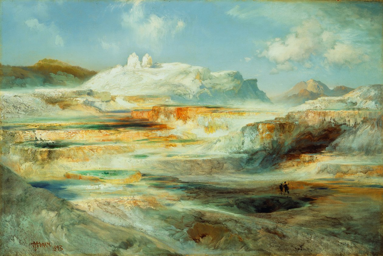木星露台，黄石公园，1893年 作者 托马斯·莫兰