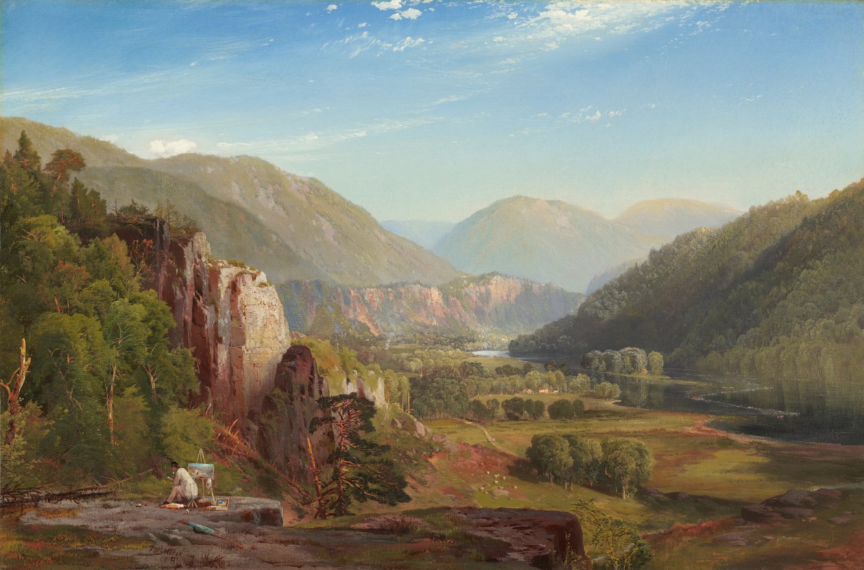 朱尼亚塔，晚上，1864年 作者 托马斯·莫兰