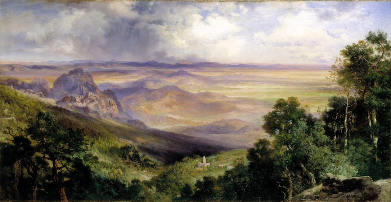库埃纳瓦卡山谷，1903年。 作者 托马斯·莫兰