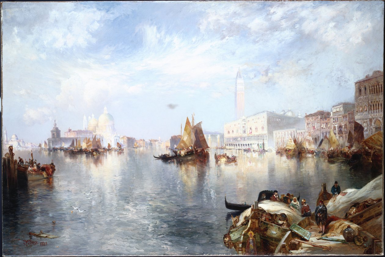 威尼斯大运河，1889年 作者 托马斯·莫兰