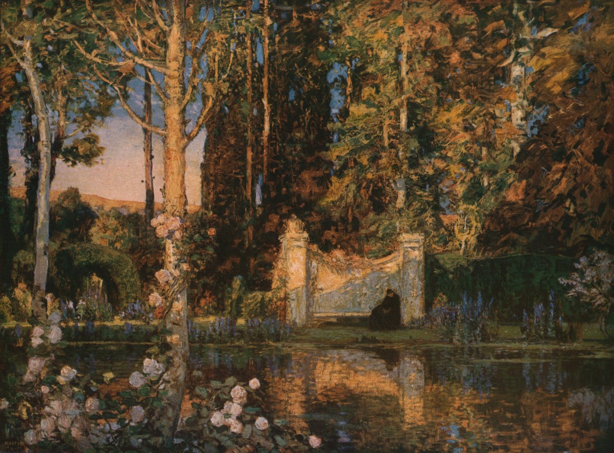 记忆的花园》，1916-1917年，约1930年。 作者 托马斯·莫斯廷