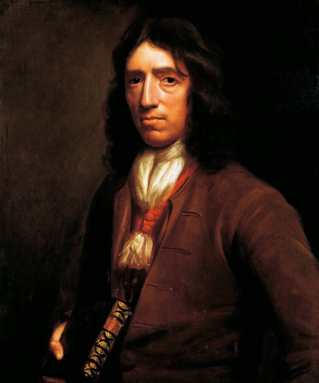 威廉·丹皮尔（1651-1715 年）英国环球航行者、航道测量师、海商、海盗和海盗的肖像，托马斯·默里绘，绘画，c. 1698 作者 托马斯·默里