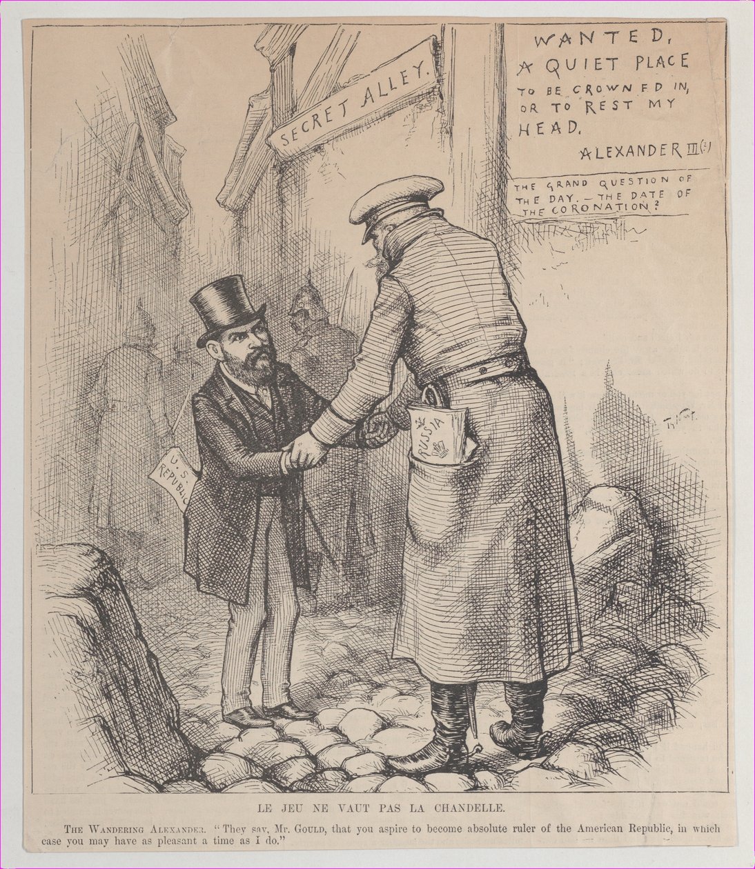 Le Jeu Ne Vaut Pas La Chandelle 《游戏不值钱的蜡烛》，1881-83。 作者 托马斯·纳斯特
