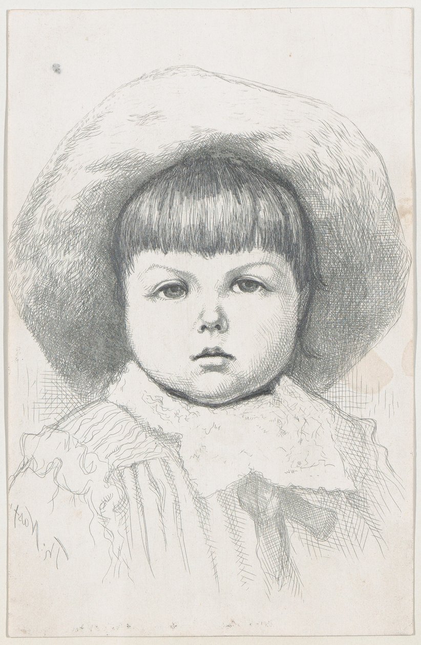 儿童画像西里尔-纳斯特，1879年后，1879年后。 作者 托马斯·纳斯特