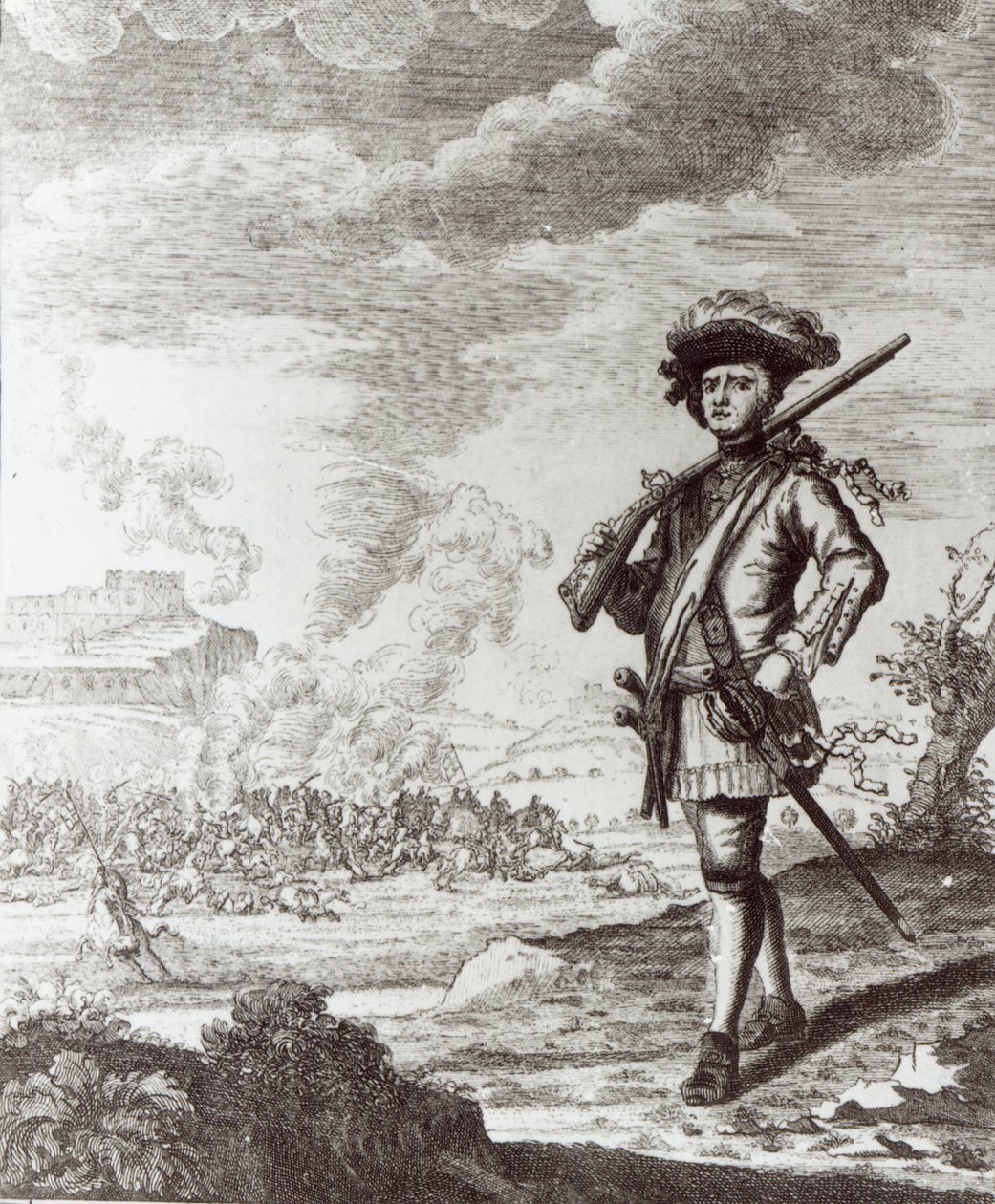 亨利摩根上尉于1671年在巴拿马解雇，1734年 作者 托马斯·尼科尔斯