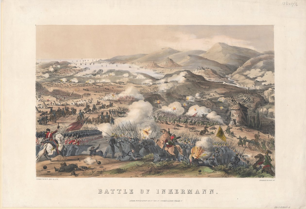 1854年11月5日的英克曼战役，1854年 作者 托马斯·帕克