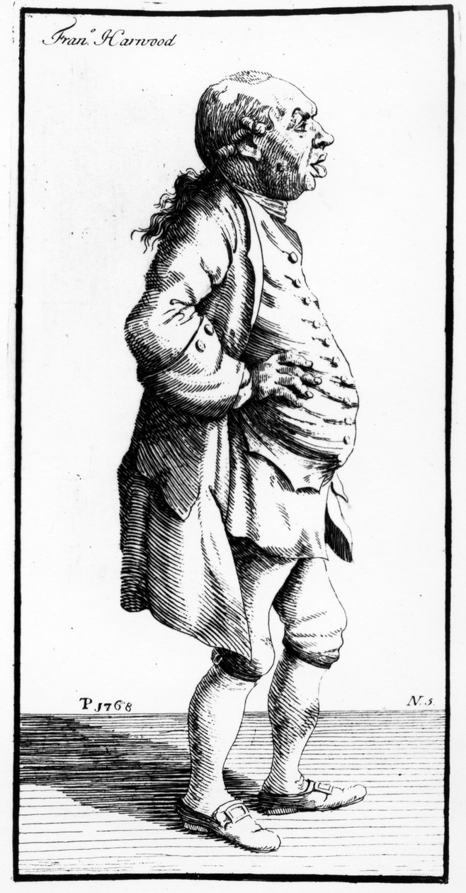 弗朗西斯哈伍德的漫画，1770年 作者 托马斯·帕奇