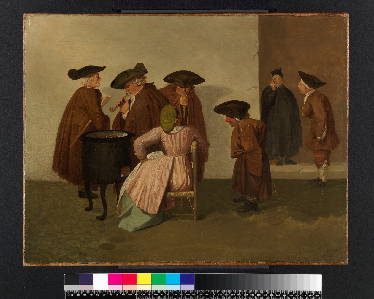 意大利咖啡馆的内部，c.1747-55 作者 托马斯·帕奇