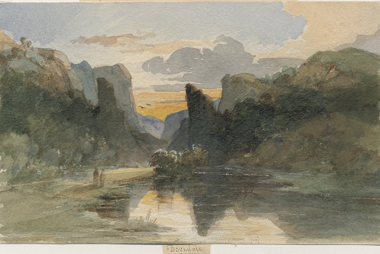 Dovedale-景观：水彩画，nd [？19th cent] 作者 托马斯·佩普洛伍德