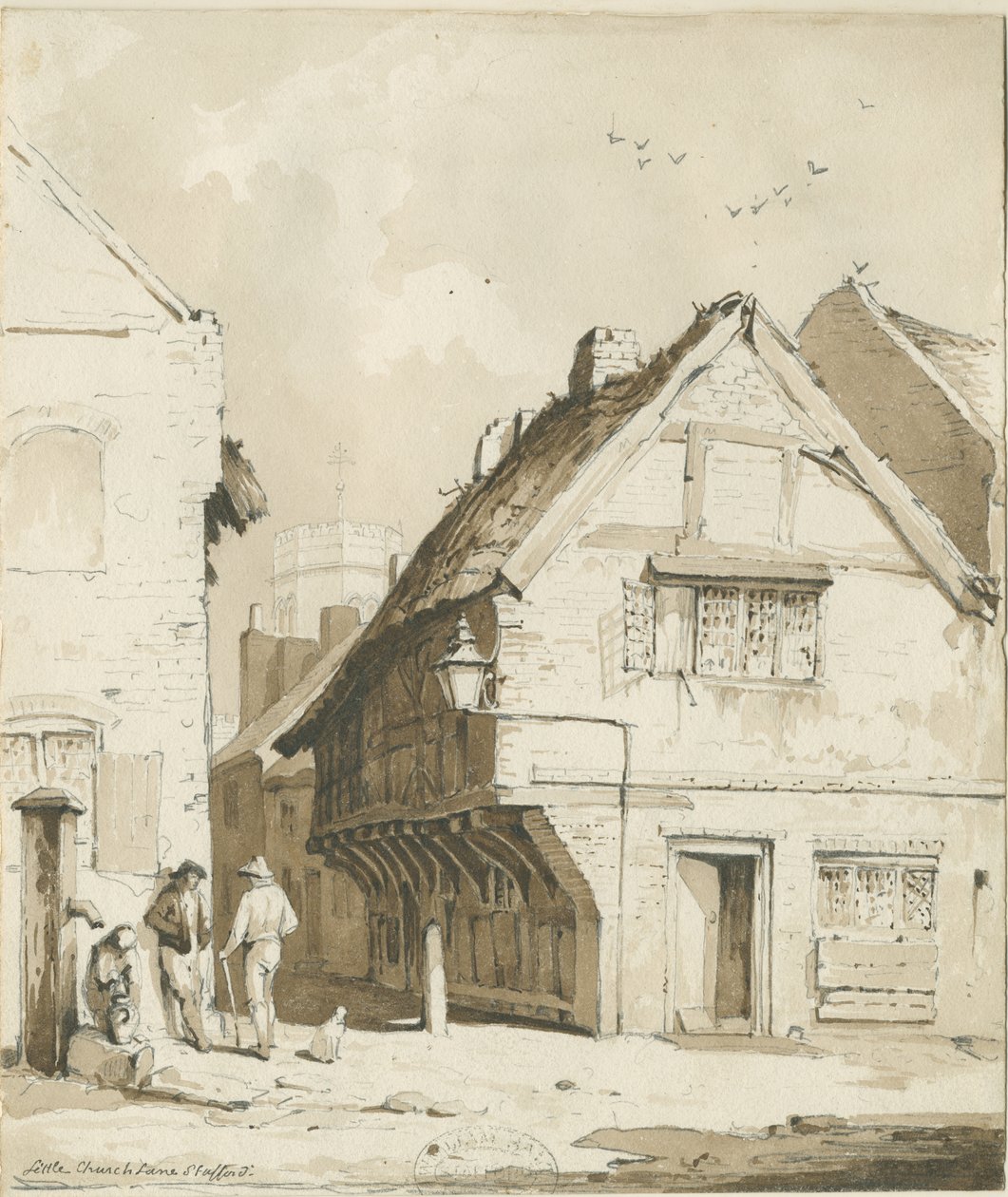 斯塔福德-小教堂里：乌贼墨画，nd [c 1837] 作者 托马斯·佩普洛伍德