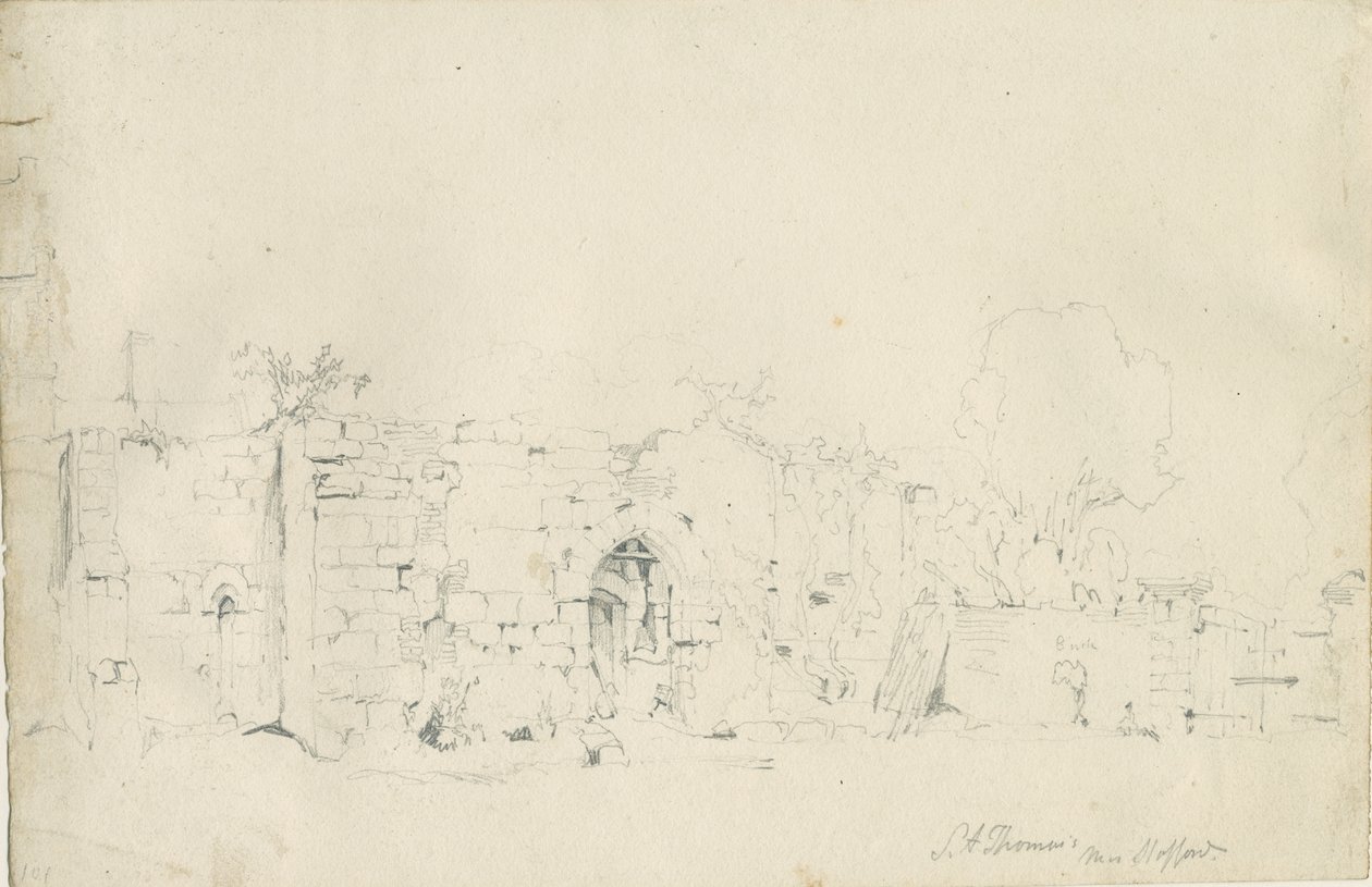 斯塔福德-圣托马斯[绘画]：铅笔素描，nd [1839]（绘画） 作者 托马斯·佩普洛伍德