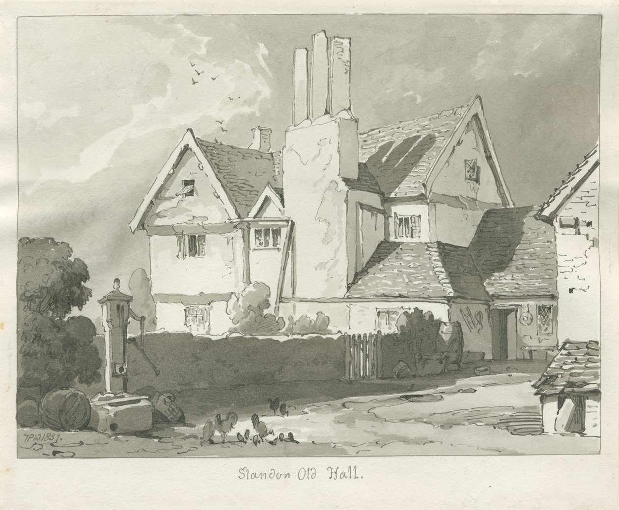 Standon Hall：棕褐色图纸 作者 托马斯·佩普洛伍德