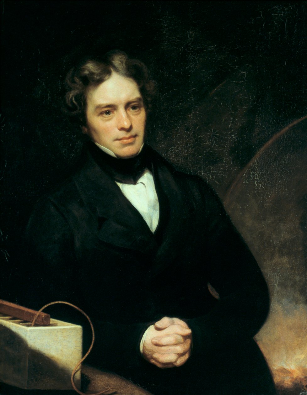 迈克尔·法拉第（Michael Faraday），英国化学家和物理学家，1842年 作者 托马斯·菲利普斯