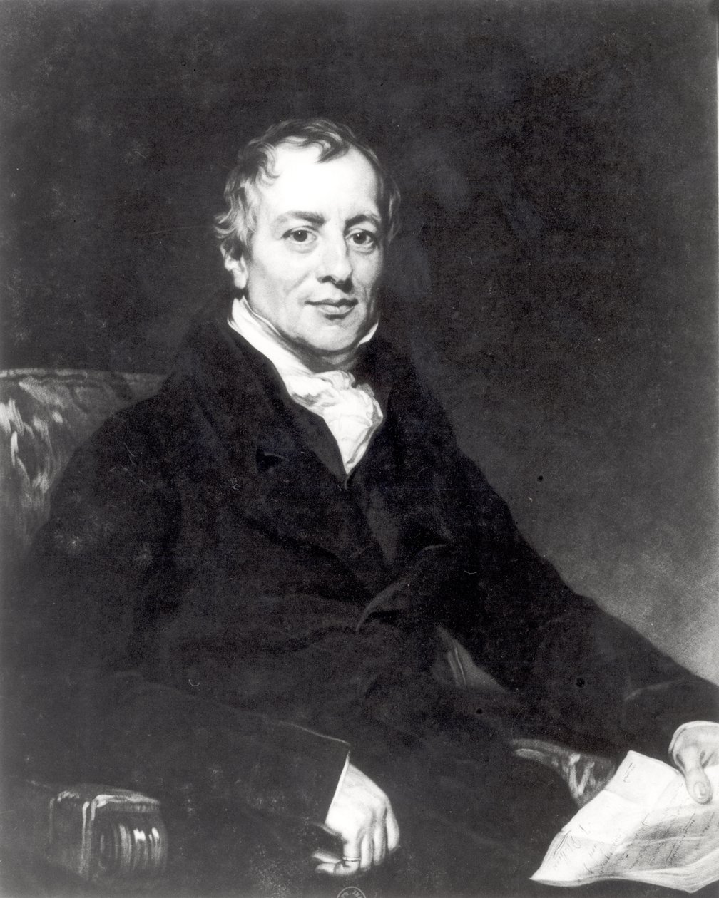 大卫里卡多（1772-1823）的肖像由Thomas Hodgetts刻 作者 托马斯·菲利普斯