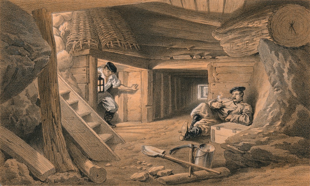 1856年的堡垒地下矿 作者 托马斯·皮肯