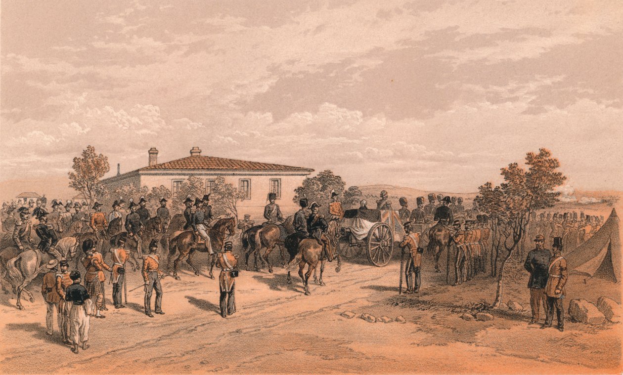 拉格伦勋爵离开总部的葬礼，1856年 作者 托马斯·皮肯