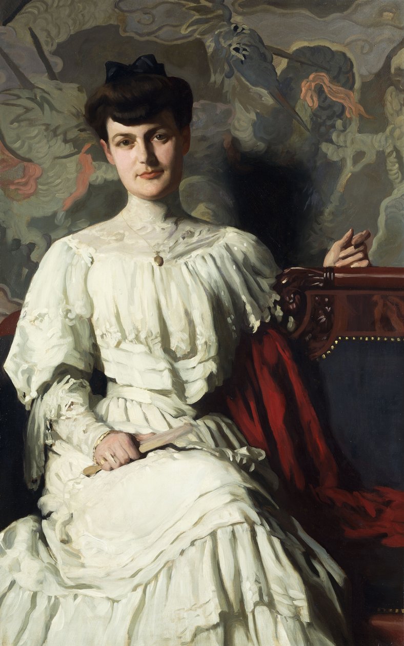 Marthe Hientz的肖像，c。 1906年 作者 托马斯·波洛克·安舒兹