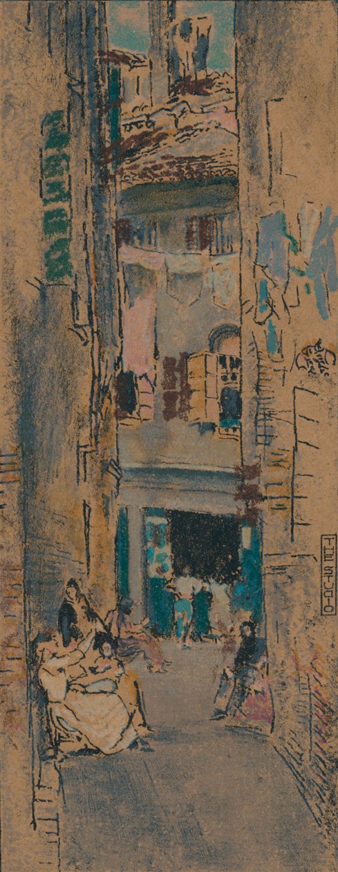 威尼斯的串珠机，c1904 作者 托马斯·罗伯特·韦