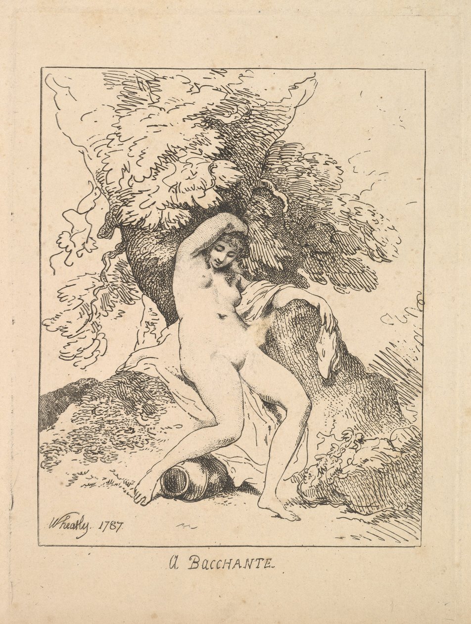 巴克尚（Bacchante），1787年。 作者 托马斯·罗兰森