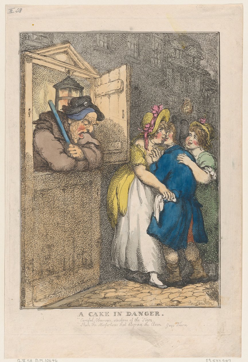 A Cake in Danger, April 20, 1806., April 20, 1806. 作者 托马斯·罗兰森