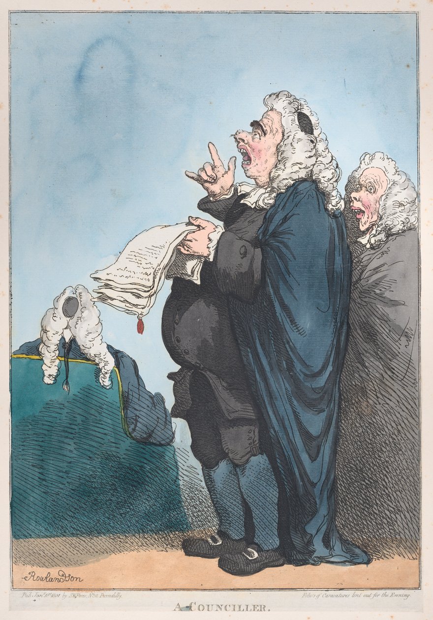 A Counciller[原文如此]，1801年1月1日。, January 1, 1801. 作者 托马斯·罗兰森
