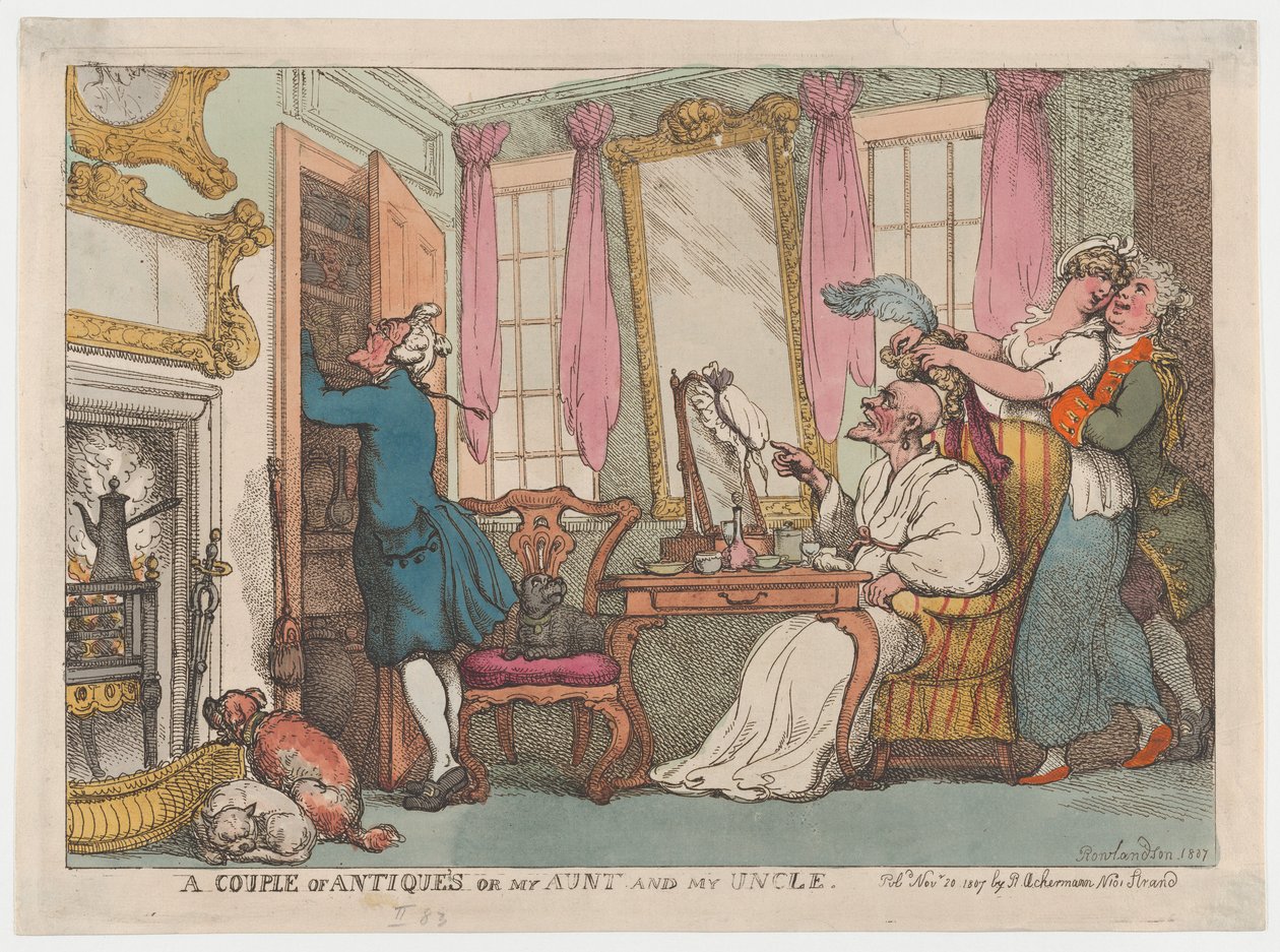 A Couple of Antiques or my Aunt and my Uncle, November 20, 1807., November 20, 1807. 作者 托马斯·罗兰森