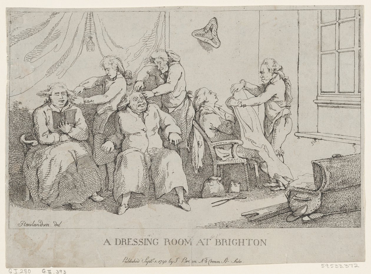 A Dressing Room at Brighton, September 1, 1790. , September 1, 1790. 作者 托马斯·罗兰森