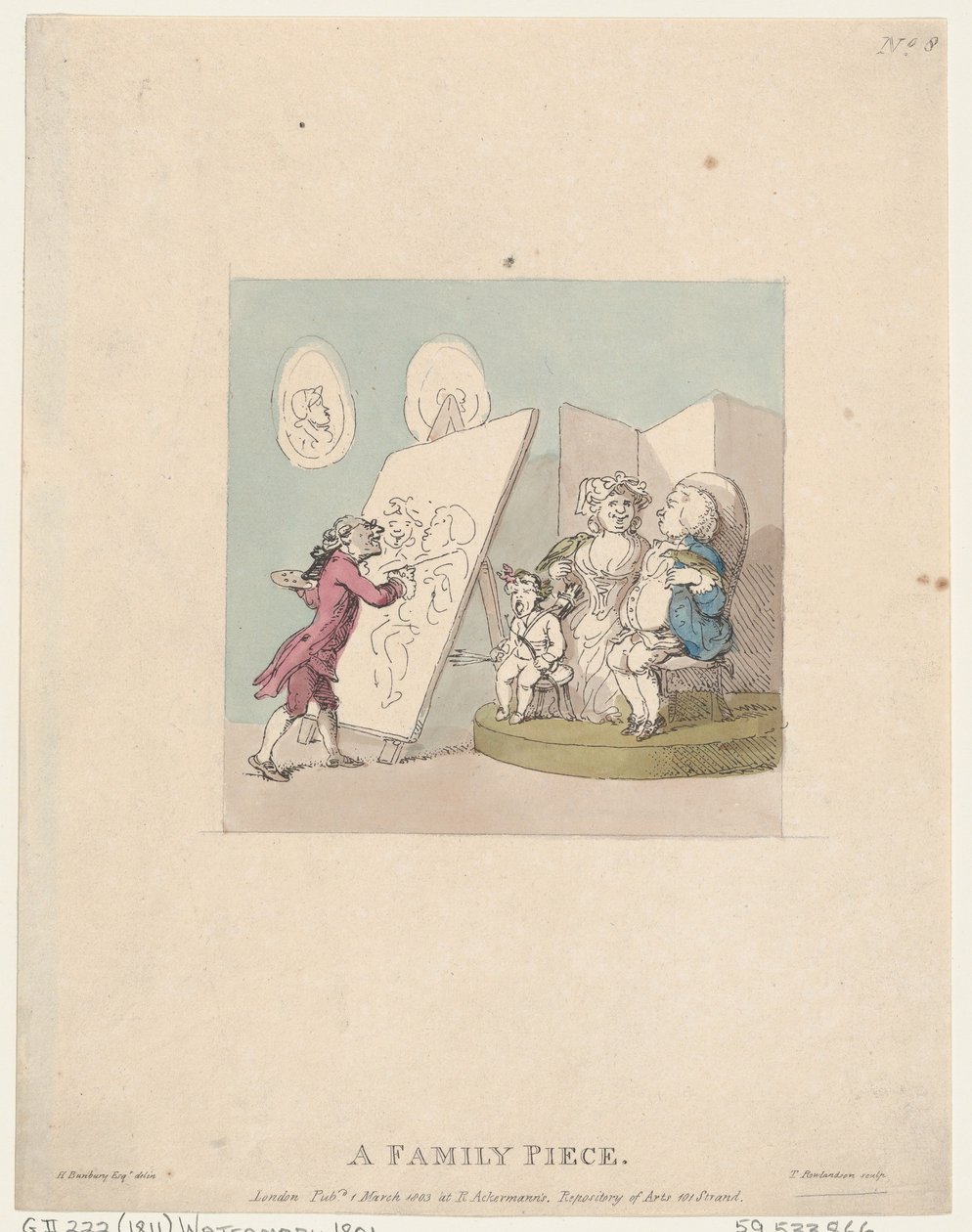 A Family Piece, March 1, 1803., March 1, 1803. 作者 托马斯·罗兰森