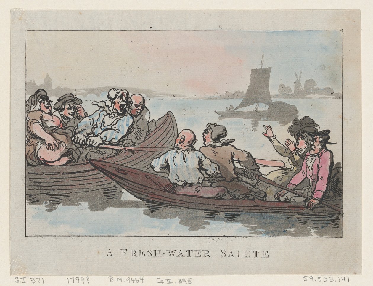 淡水礼炮，1799年，1799年。 作者 托马斯·罗兰森