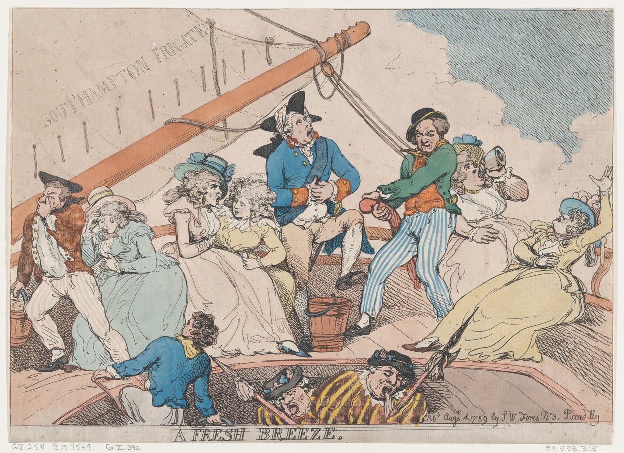 A Fresh Breeze, August 4, 1789., August 4, 1789. 作者 托马斯·罗兰森